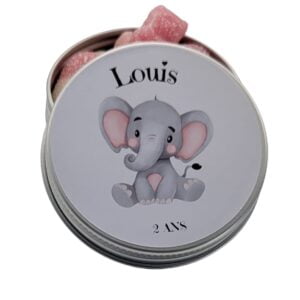 Contenant Dragées Personnalisé Éléphanteau